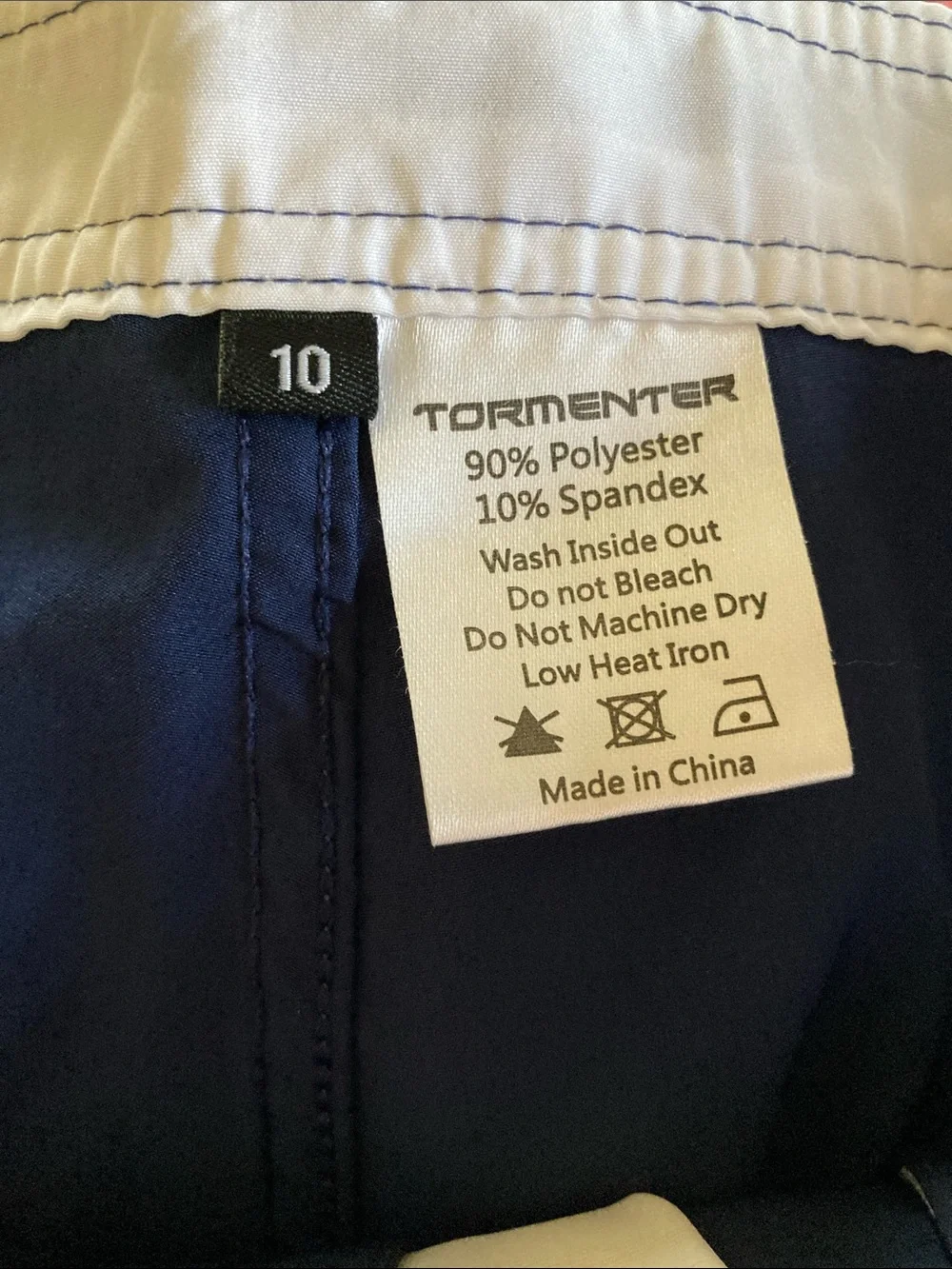 Women's Tormenter navy blue swim shorts size 10
